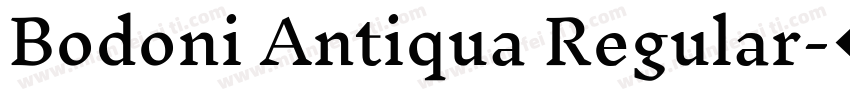 Bodoni Antiqua Regular字体转换